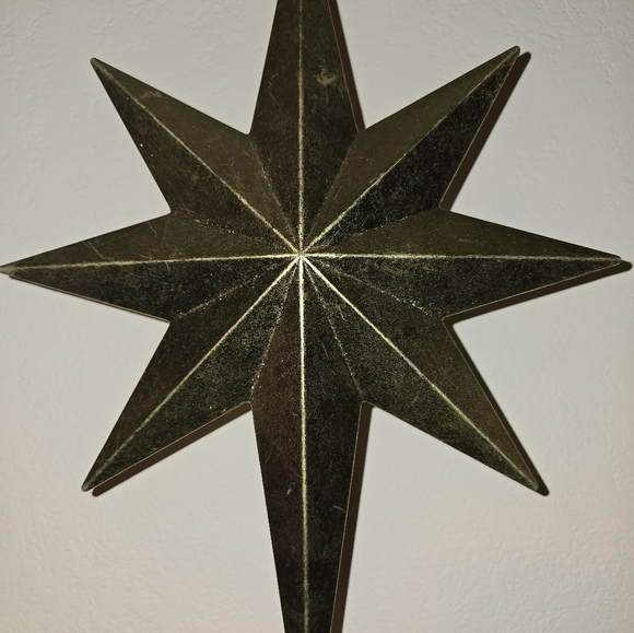 20" Gold 8-Point Star Tree-Topper - Picture 2 of 5